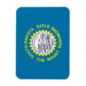 サウスダコタ州旗を持つ愛国的な柔軟な磁石 マグネット (縦)