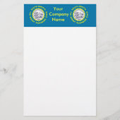 サウスダコタ州旗を持つ文房具 便箋 (正面)