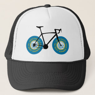 サウスダコタ州旗サイクリング キャップ
