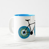 サウスダコタ州旗サイクリング ツートーンマグカップ (正面左)