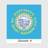 サウスダコタ州旗デザイン シール (シート)