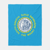 サウスダコタ州旗デザイン フリースブランケット (正面)
