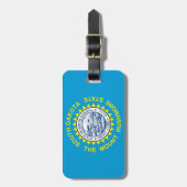 サウスダコタ州旗デザイン ラゲッジタグ (正面縦)