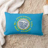 サウスダコタ州旗デザイン ランバークッション (ブランケット)