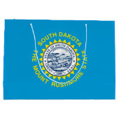 サウスダコタ州旗デザイン ラージペーパーバッグ (裏面)