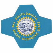 サウスダコタ州旗 サッカーボール (フラット)