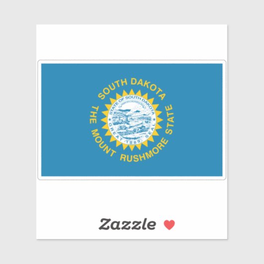 サウスダコタ州旗 シール (シート)