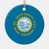 サウスダコタ州旗 セラミックオーナメント (正面)