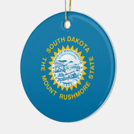 サウスダコタ州旗 セラミックオーナメント