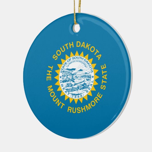 サウスダコタ州旗 セラミックオーナメント (左)