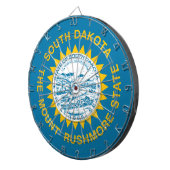 サウスダコタ州旗 ダーツボード (正面右)