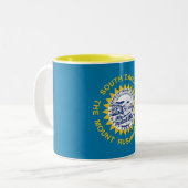 サウスダコタ州旗 ツートーンマグカップ (正面左)