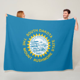 サウスダコタ州旗 フリースブランケット