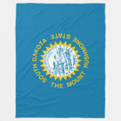 サウスダコタ州旗 フリースブランケット (正面)