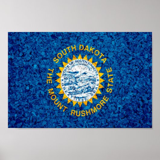 サウスダコタ州旗 ポスター (正面)
