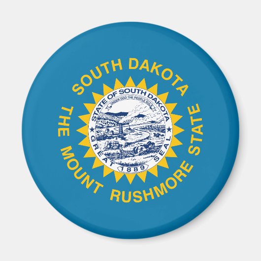 サウスダコタ州旗 マグネット (正面)