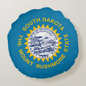 サウスダコタ州旗 ラウンドクッション (裏面)