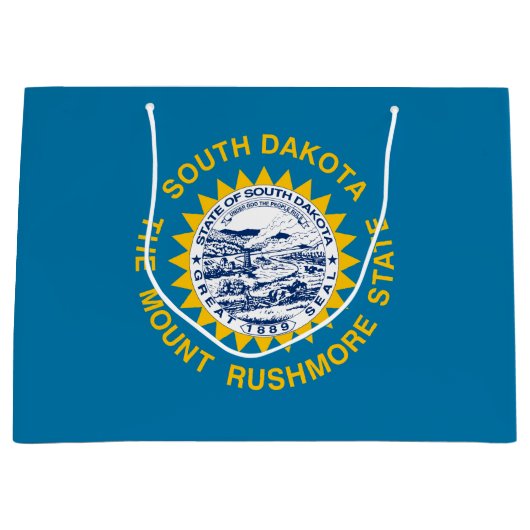 サウスダコタ州旗 ラージペーパーバッグ (正面)