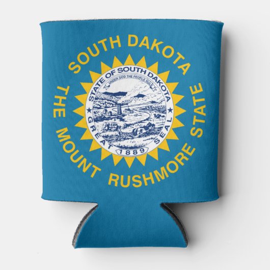 サウスダコタ州旗 缶クーラー (正面)