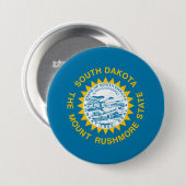 サウスダコタ州旗 缶バッジ (正面&裏面)