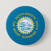 サウスダコタ州旗 缶バッジ (正面)