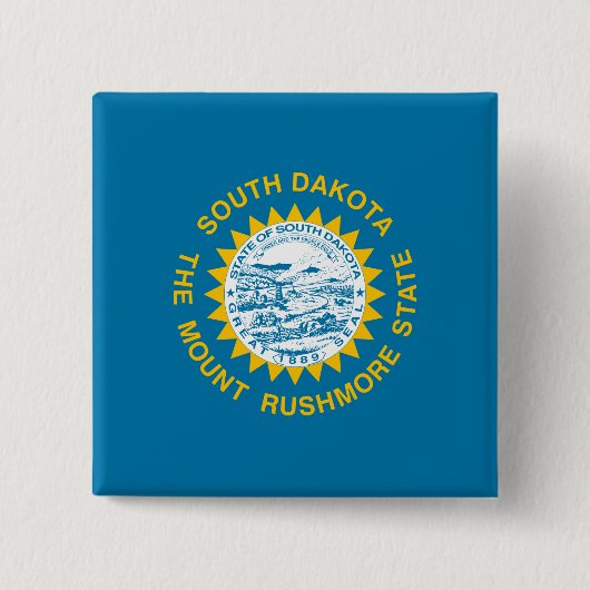 サウスダコタ州旗 缶バッジ (正面)