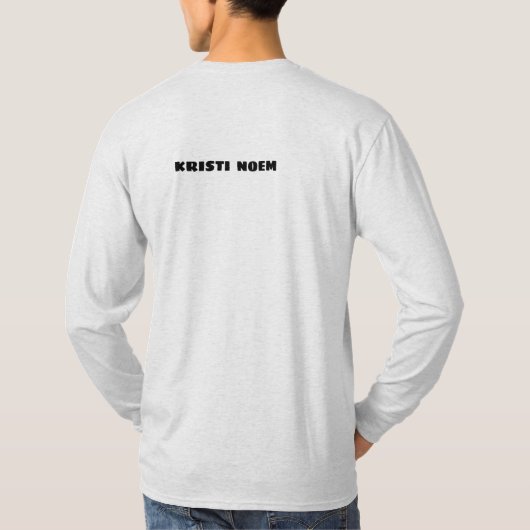 サウスダコタ州知事は愚か者だ Tシャツ (裏面)