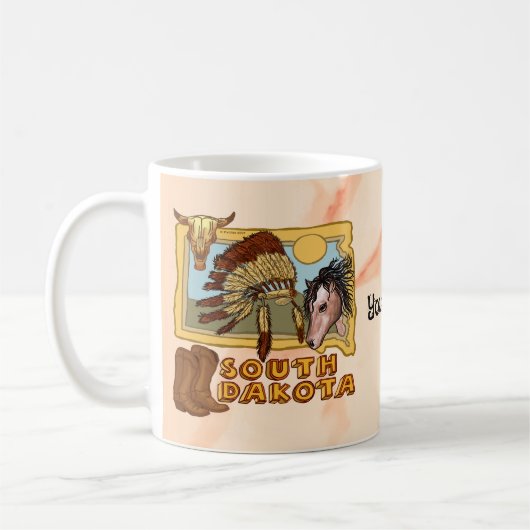 サウスダコタ州 コーヒーマグカップ (左)