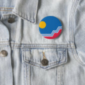 サウスダコタ州,スー滝州旗 缶バッジ (インサイチュ)