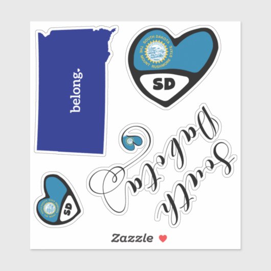 サウスダコタ州、ダイカットシールのシート シール (シート)