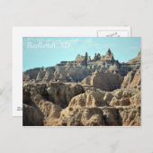 サウスダコタ州，バッドラン ポストカード (正面/裏面)