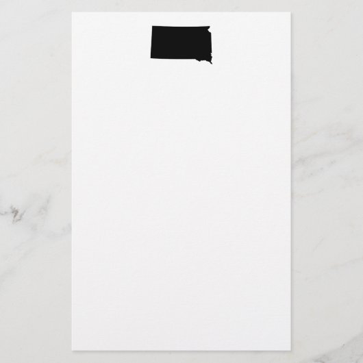 サウスダコタ州(モノクロ) 便箋 (正面)