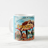 サウスダコタ州 ラッシュモア山 ポストカード コーヒーマグカップ (正面左)