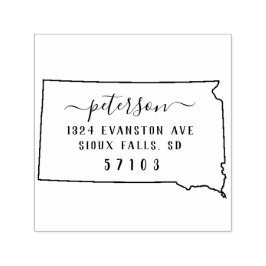 サウスダコタ差出人住所スタンプセルフインキング セルフインキングスタンプ