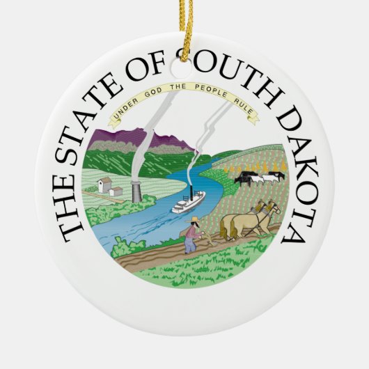 サウスダコタ徴候 セラミックオーナメント (正面)