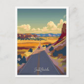 サウスダコタ統一された州ヴィンテージトラベル ポストカード (正面)