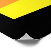 サウスダコタ色バースト ポスター (角)