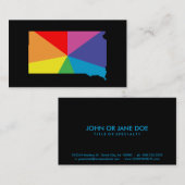 サウスダコタ色バースト 名刺 (正面/裏面)