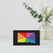 サウスダコタ色バースト 名刺 (スタンド正面)