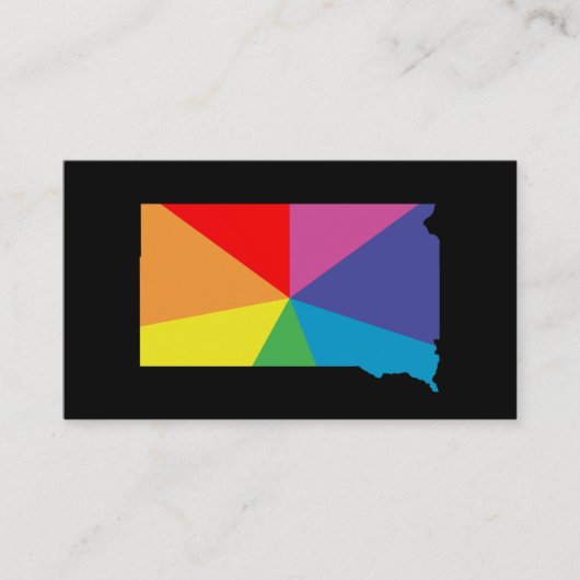 サウスダコタ色バースト 名刺 (正面)