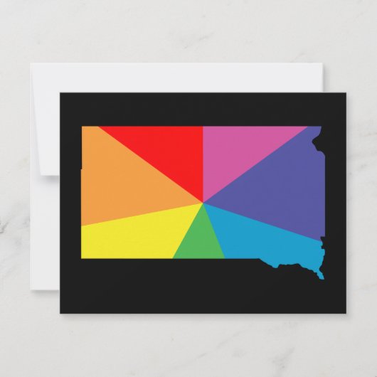 サウスダコタ色バースト 招待状 (正面)