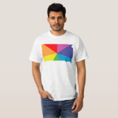 サウスダコタ色バースト Tシャツ (正面フル)