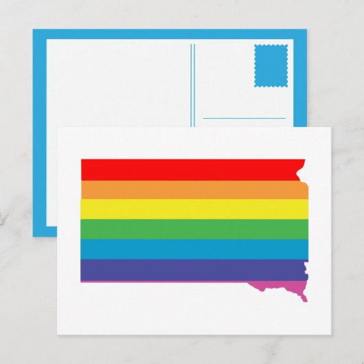 サウスダコタ虹 ポストカード (正面/裏面)