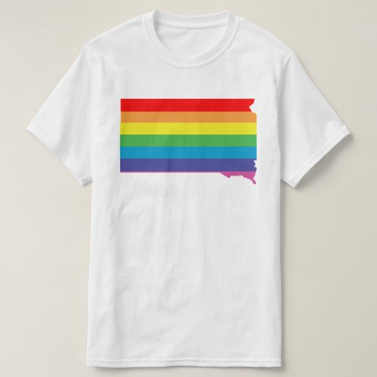 サウスダコタ虹 Tシャツ (デザイン正面)