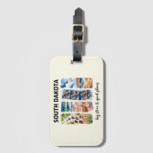 サウスダコタ – ビッグストーン&クワイエットプレインズ ラゲッジタグ (正面縦)