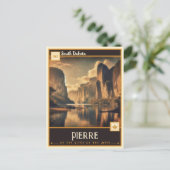 サウスダコタ・ピエール |ヴィンテージ ポストカード (スタンド正面)