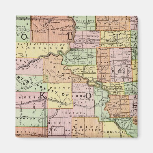 サウスダコタ マグネット (正面)