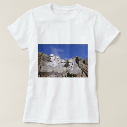 サウスダコタ-ラシュモア山 Tシャツ (デザイン正面)