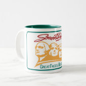 サウスダコタ-米国--のへようこそ交通標識 ツートーンマグカップ (正面左)