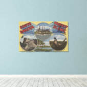 サウスダコタ – 風光明媚疑問に思な キャンバスプリント (インサイチュ (ウッドフロア))